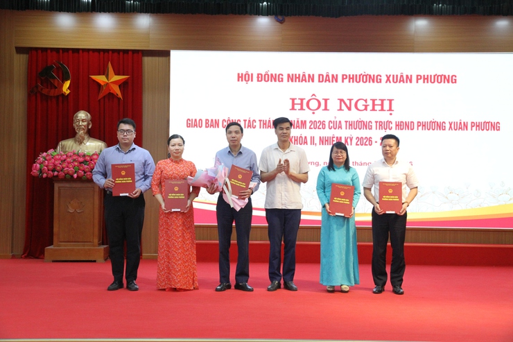 Hội nghị giao ban tháng 5/2026 của HĐND phường Xuân Phương khóa II, nhiệm kỳ 2026–2031- Ảnh 6.