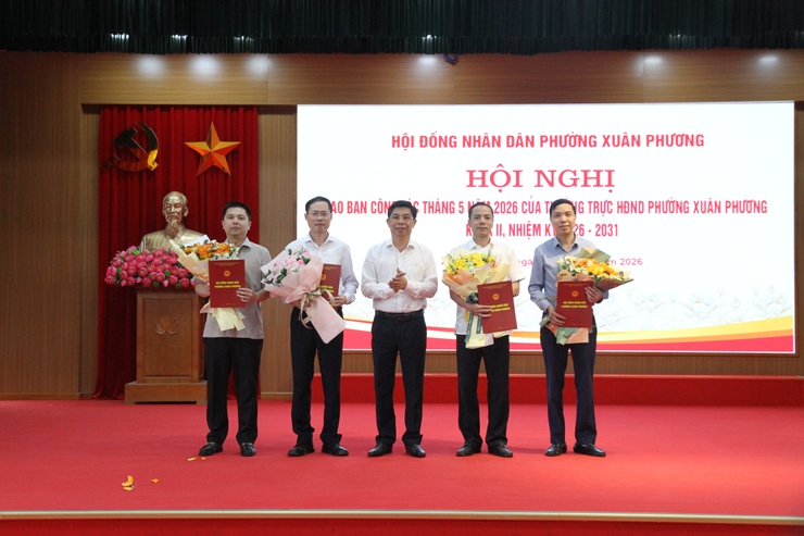 Hội nghị giao ban tháng 5/2026 của HĐND phường Xuân Phương khóa II, nhiệm kỳ 2026–2031- Ảnh 7.