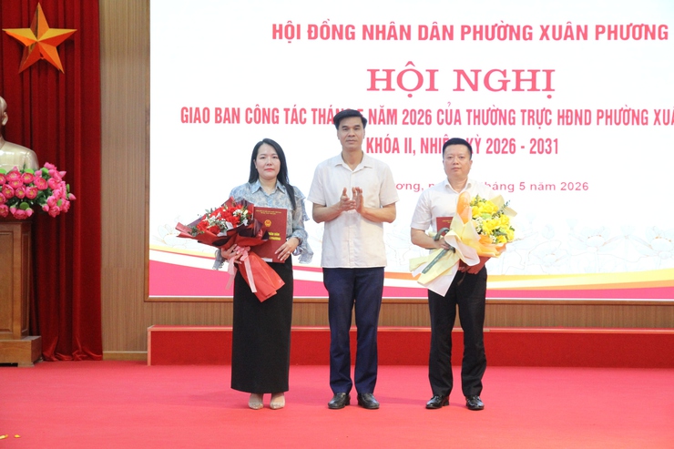 Hội nghị giao ban tháng 5/2026 của HĐND phường Xuân Phương khóa II, nhiệm kỳ 2026–2031- Ảnh 8.