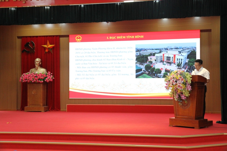 Hội nghị giao ban tháng 5/2026 của HĐND phường Xuân Phương khóa II, nhiệm kỳ 2026–2031- Ảnh 9.