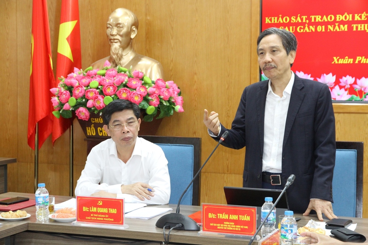 Hiệp hội Khoa học Hành chính Việt Nam khảo sát, trao đổi kết quả trong quá trình thực hiện chính quyền 02 cấp tại phường Xuân Phương - Ảnh 17.