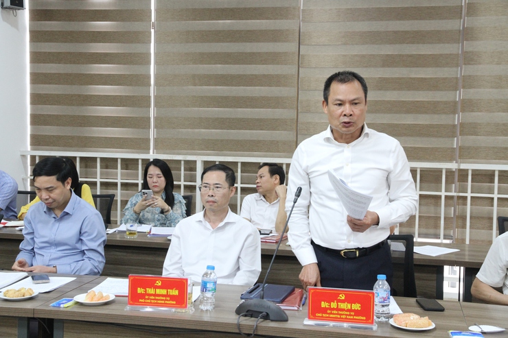 Hiệp hội Khoa học Hành chính Việt Nam khảo sát, trao đổi kết quả trong quá trình thực hiện chính quyền 02 cấp tại phường Xuân Phương - Ảnh 10.