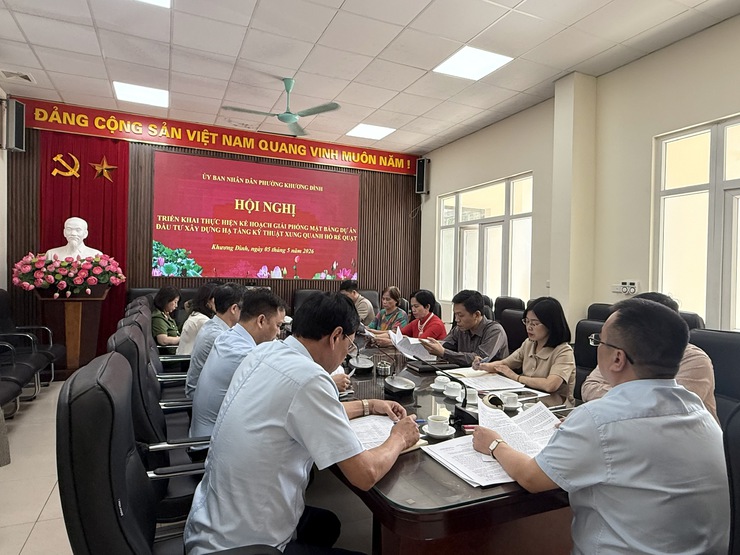 Khương Đình: Triển khai kế hoạch giải phóng mặt bằng dự án hồ Rẻ Quạt- Ảnh 1.