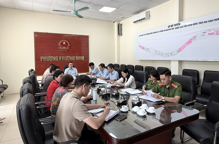 Khương Đình: Triển khai kế hoạch giải phóng mặt bằng dự án hồ Rẻ Quạt- Ảnh 2.