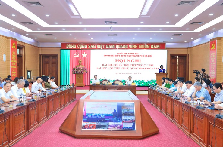Phường Yên Nghĩa tham dự trực tuyến Hội nghị tiếp xúc cử tri sau Kỳ họp thứ nhất, Quốc hội khóa XVI- Ảnh 3.
