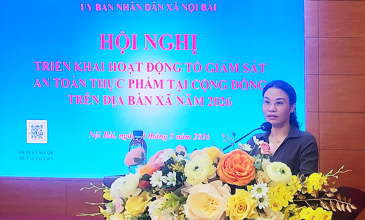 XÃ NỘI BÀI TỔ CHỨC HỘI NGHỊ TRIỂN KHAI HOẠT ĐỘNG TỔ GIÁM SÁT AN TOÀN THỰC PHẨM- Ảnh 1.