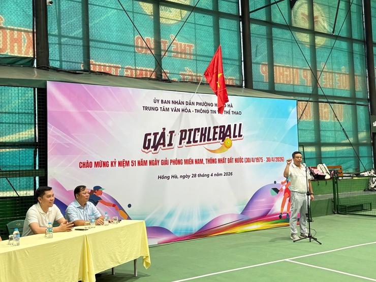 SÔI NỔI GIẢI PICKLEBALL MỞ RỘNG PHƯỜNG HỒNG HÀ LẦN THỨ 2 NĂM 2026: KHẲNG ĐỊNH VỊ THẾ “CÁI NÔI” THỂ THAO MỚI CỦA THỦ ĐÔ- Ảnh 1.