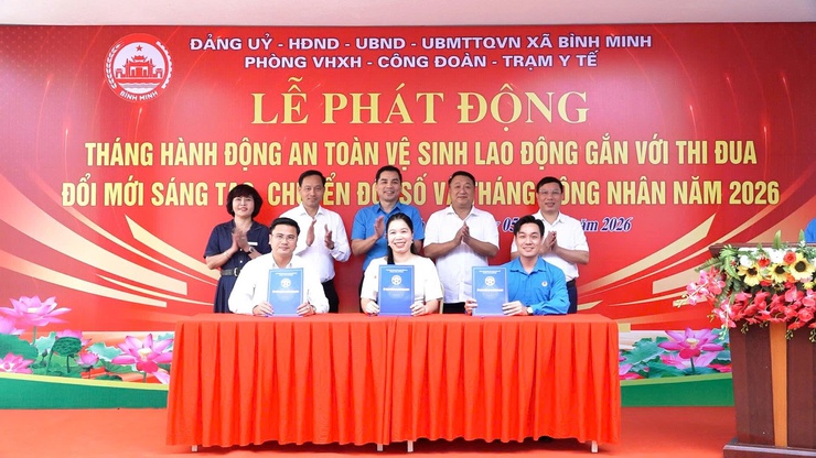 Xã Bình Minh phát động Tháng hành động về an toàn, vệ sinh lao động và tháng công nhân năm 2026- Ảnh 4.