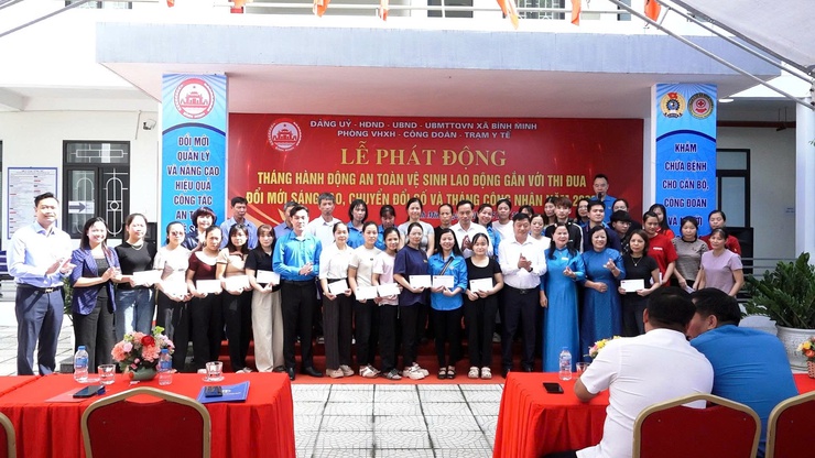 Xã Bình Minh phát động Tháng hành động về an toàn, vệ sinh lao động và tháng công nhân năm 2026- Ảnh 6.