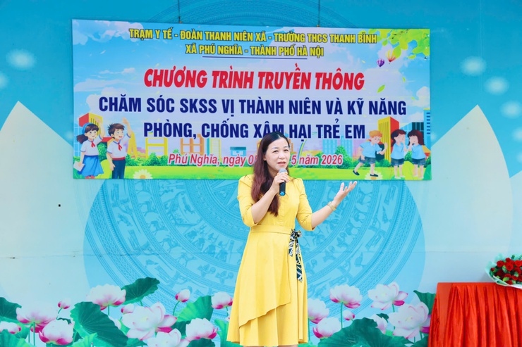 Truyền thông chăm sóc sức khỏe sinh sản vị thành niên và kỹ năng phòng, chống xâm hại trẻ em tại trường THCS Thanh Bình- Ảnh 5.