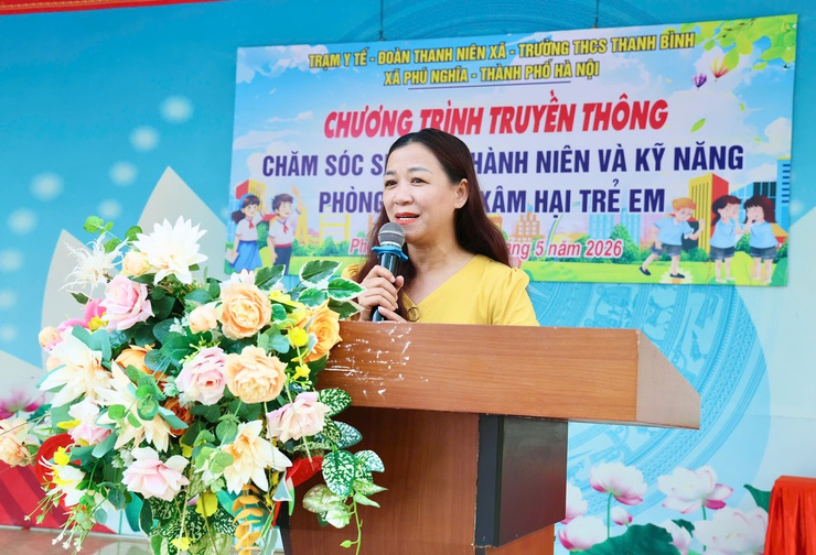 Truyền thông chăm sóc sức khỏe sinh sản vị thành niên và kỹ năng phòng, chống xâm hại trẻ em tại trường THCS Thanh Bình- Ảnh 8.
