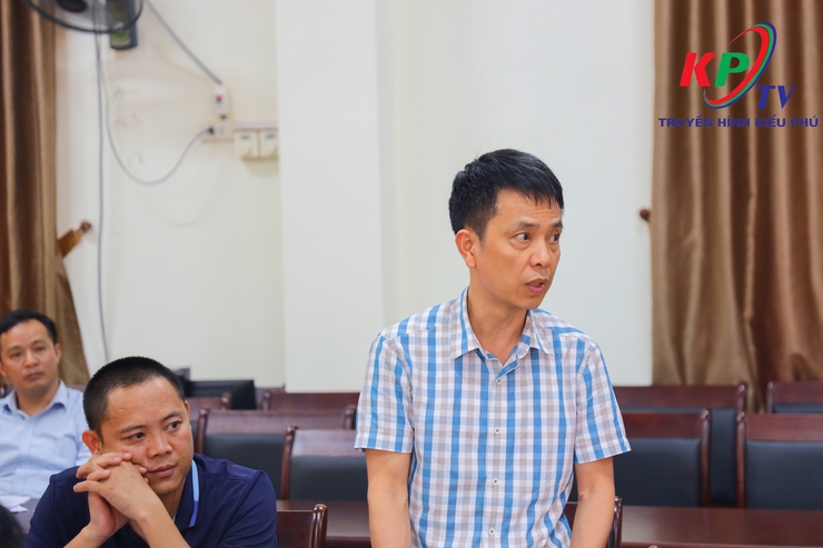 Đảng ủy xã Kiều Phú giao ban với UBND xã, quyết liệt tháo gỡ khó khăn, đẩy nhanh tiến độ các cụm công nghiệp trên địa bàn- Ảnh 8.