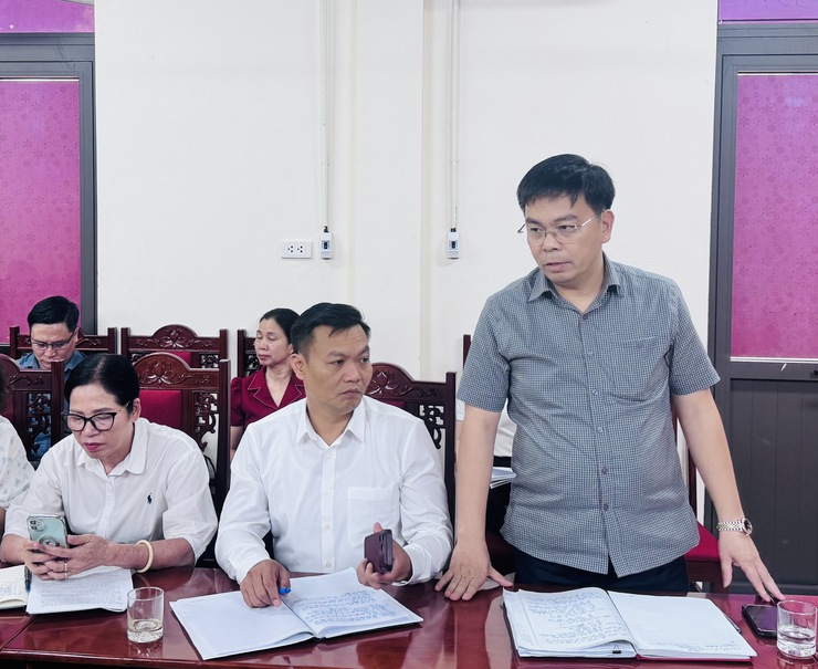 Hát Môn tổ chức hội nghị làm việc với Phòng Văn hóa – Xã hội và các nhà trường về công tác giáo dục trên địa bàn- Ảnh 4.