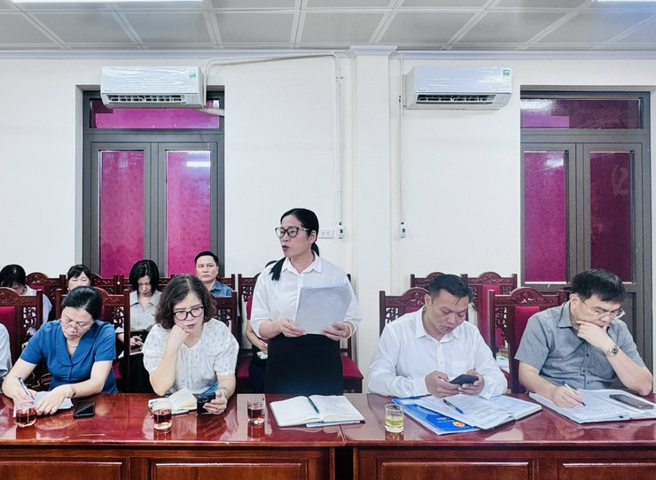 Hát Môn tổ chức hội nghị làm việc với Phòng Văn hóa – Xã hội và các nhà trường về công tác giáo dục trên địa bàn- Ảnh 2.