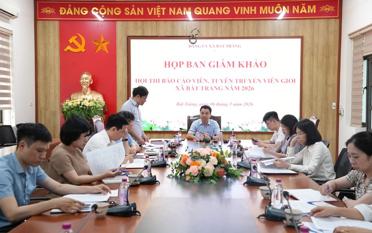 09 thí sinh xuất sắc đã vào vòng Chung khảo hội thi báo cáo viên, tuyên truyền viên giỏi xã Bát Tràng năm 2026- Ảnh 1.