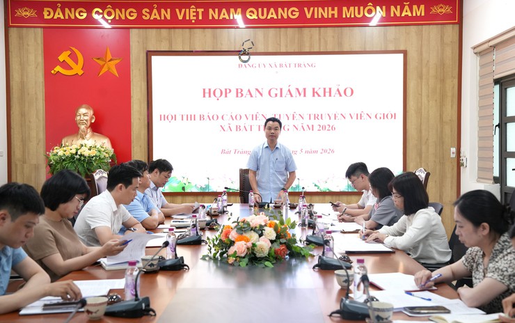 09 thí sinh xuất sắc đã vào vòng Chung khảo hội thi báo cáo viên, tuyên truyền viên giỏi xã Bát Tràng năm 2026- Ảnh 4.
