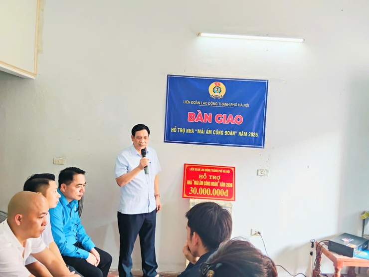 CÔNG ĐOÀN XÃ NỘI BÀI BÀN GIAO “MÁI ẤM CÔNG ĐOÀN” CHO CÔNG NHÂN CÓ HOÀN CẢNH KHÓ KHĂN- Ảnh 13.