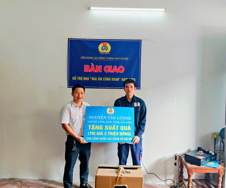 CÔNG ĐOÀN XÃ NỘI BÀI BÀN GIAO “MÁI ẤM CÔNG ĐOÀN” CHO CÔNG NHÂN CÓ HOÀN CẢNH KHÓ KHĂN- Ảnh 9.