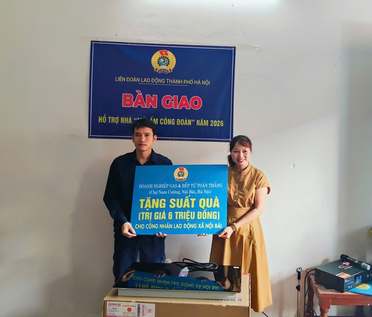 CÔNG ĐOÀN XÃ NỘI BÀI BÀN GIAO “MÁI ẤM CÔNG ĐOÀN” CHO CÔNG NHÂN CÓ HOÀN CẢNH KHÓ KHĂN- Ảnh 8.