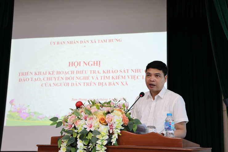 Tam Hưng triển khai điều tra, khảo sát nhu cầu đào tạo nghề, chuyển đổi việc làm của người dân- Ảnh 2.