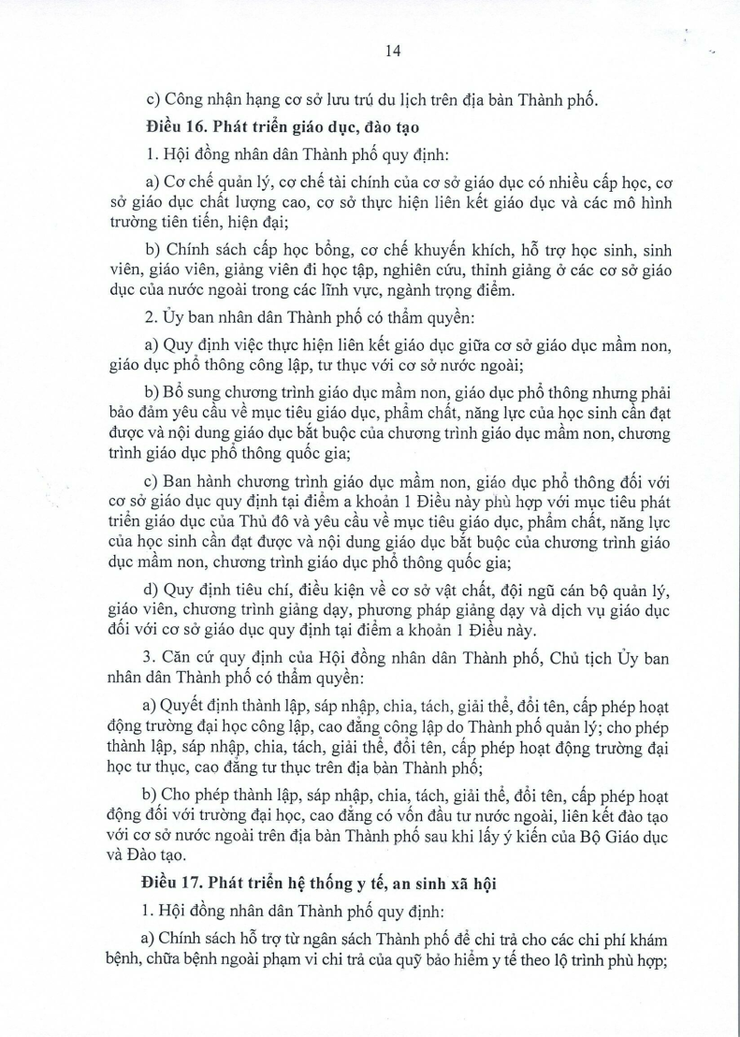 Luật Thủ đô số 02/2026/QH16 - Ảnh 14.