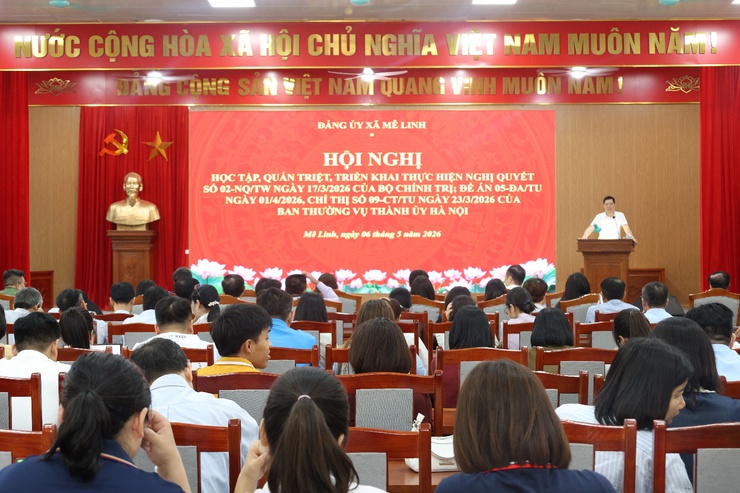 Xã Mê Linh tổ chức Hội nghị học tập, quán triệt, triển khai thực hiện Nghị quyết- Ảnh 2.