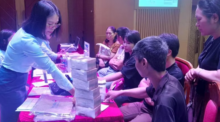 Phường Thanh Xuân cơ bản hoàn thành việc trả tiền bồi thường dự án đường Vành đai 2,5- Ảnh 1.