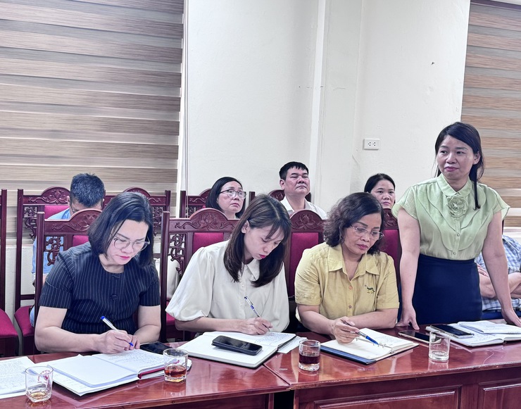 Hát Môn tổ chức hội nghị làm việc với Phòng Văn hóa – Xã hội và các nhà trường về công tác giáo dục trên địa bàn- Ảnh 7.