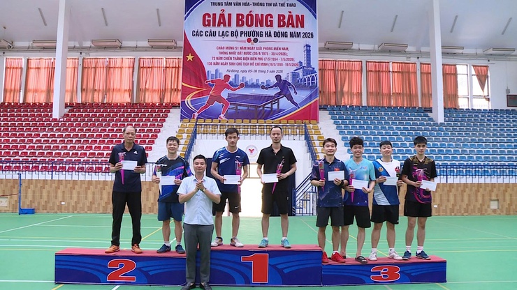 Sôi nổi Giải bóng bàn các câu lạc bộ phường Hà Đông năm 2026- Ảnh 5.