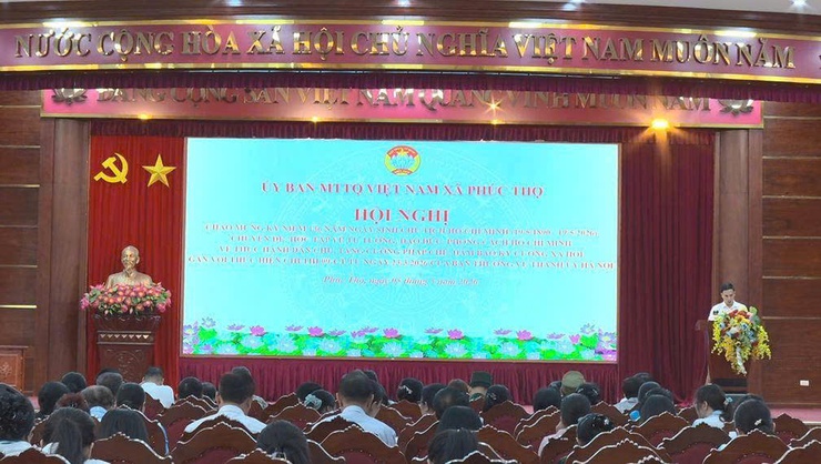 Ủy ban MTTQ Việt Nam xã Phúc Thọ phát động thi đua cao điểm chào mừng kỷ niệm 136 năm Ngày sinh Chủ tịch Hồ Chí Minh- Ảnh 8.