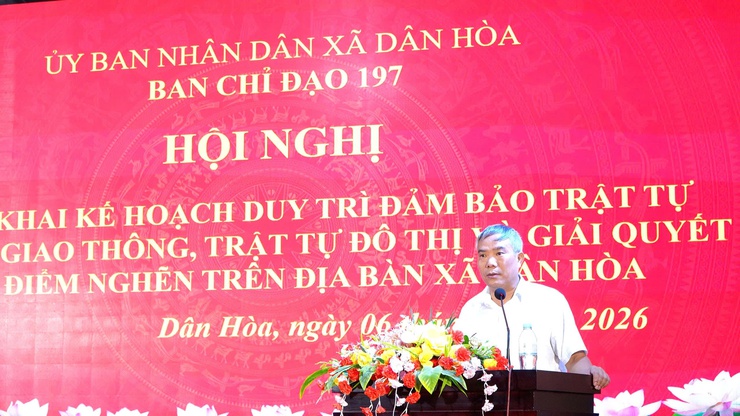 BAN CHỈ ĐẠO 197 XÃ DÂN HOÀ RA QUÂN ĐẢM BẢO TRẬT TỰ AN TOÀN GIAO THÔNG, TRẬT TỰ CÔNG CỘNG- Ảnh 2.