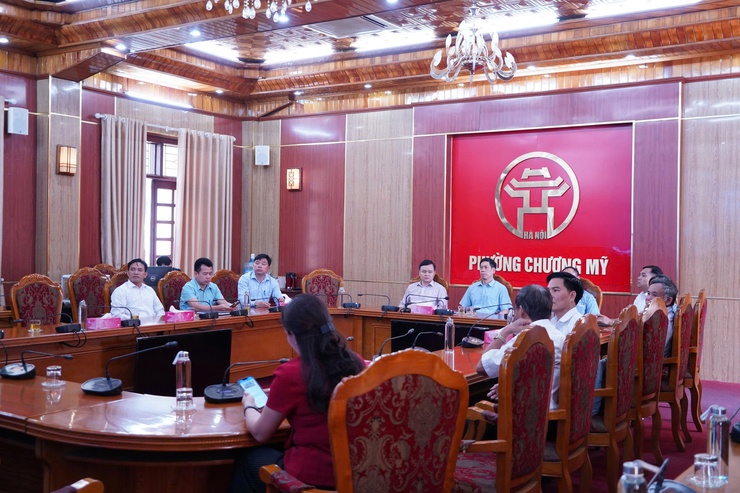 Phường Chương Mỹ tổ chức hội nghị tiếp xúc cử tri sau kỳ họp thứ nhất, Quốc hội khóa XVI- Ảnh 1.