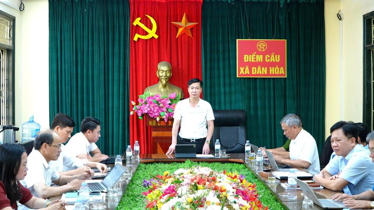 Dân Hòa họp tiến độ giải phóng mặt bằng 3 dự án trọng điểm: Đường tránh TL429, QL21B và TL429A- Ảnh 1.