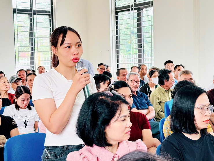 Hơn 250 hộ dân Nam Phù dự hội nghị công bố thu hồi đất phục vụ dự án đường vành đai  3,5- Ảnh 6.