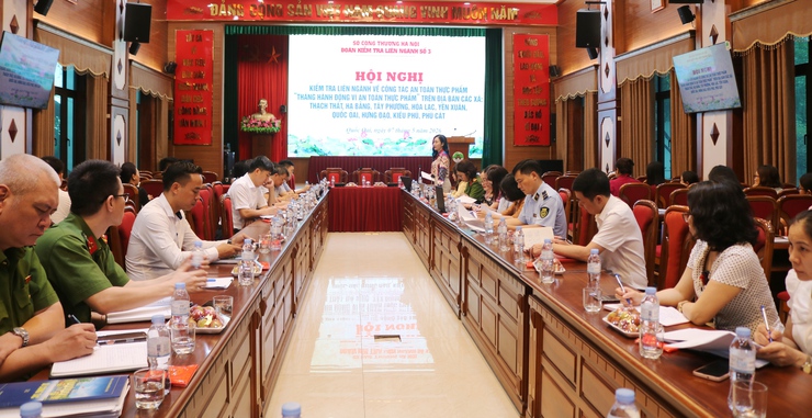 Đoàn kiểm tra liên ngành số 3 Thành phố kiểm tra công tác bảo đảm an toàn thực phẩm tại xã Quốc Oai- Ảnh 1.