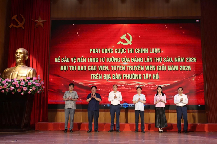 10 gương mặt xuất sắc bước vào Chung khảo Hội thi Báo cáo viên, tuyên truyền viên giỏi phường Tây Hồ năm 2026- Ảnh 2.