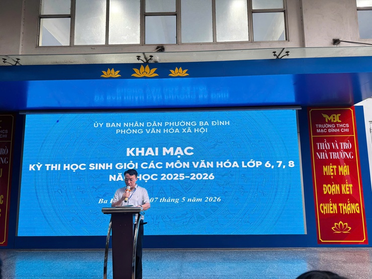 Ba Đình: 323 học sinh tranh tài ở Kỳ thi học sinh giỏi THCS- Ảnh 1.