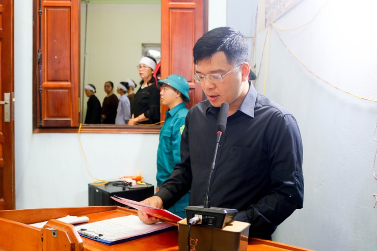 UBND xã Quốc Oai tổ chức Lễ truy điệu và an táng hài cốt Liệt sĩ Trần Văn Bằng- Ảnh 3.