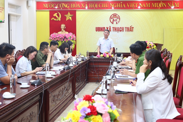 Xã Thạch Thất triển khai kế hoạch tham gia Hội thi “Lực lượng tham gia bảo vệ an ninh, trật tự ở cơ sở giỏi” năm 2026- Ảnh 1.