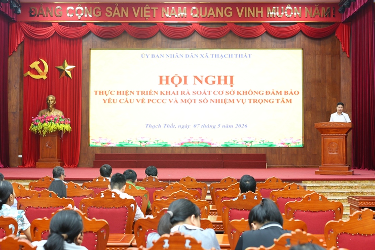 THẠCH THẤT TRIỂN KHAI RÀ SOÁT CÁC CƠ SỞ KHÔNG ĐẢM BẢO YÊU CẦU VỀ PCCC VÀ THỰC HIỆN CÁC NHIỆM VỤ TRỌNG TÂM - Ảnh 6.