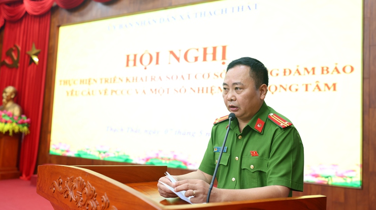 THẠCH THẤT TRIỂN KHAI RÀ SOÁT CÁC CƠ SỞ KHÔNG ĐẢM BẢO YÊU CẦU VỀ PCCC VÀ THỰC HIỆN CÁC NHIỆM VỤ TRỌNG TÂM - Ảnh 4.