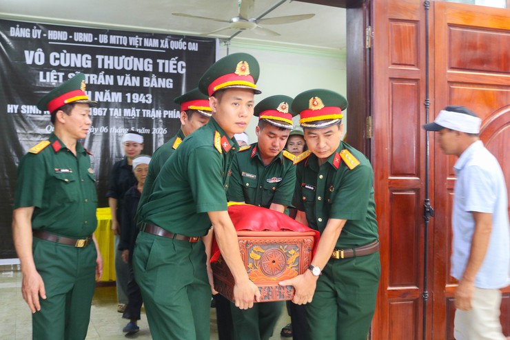 UBND xã Quốc Oai tổ chức Lễ truy điệu và an táng hài cốt Liệt sĩ Trần Văn Bằng- Ảnh 5.
