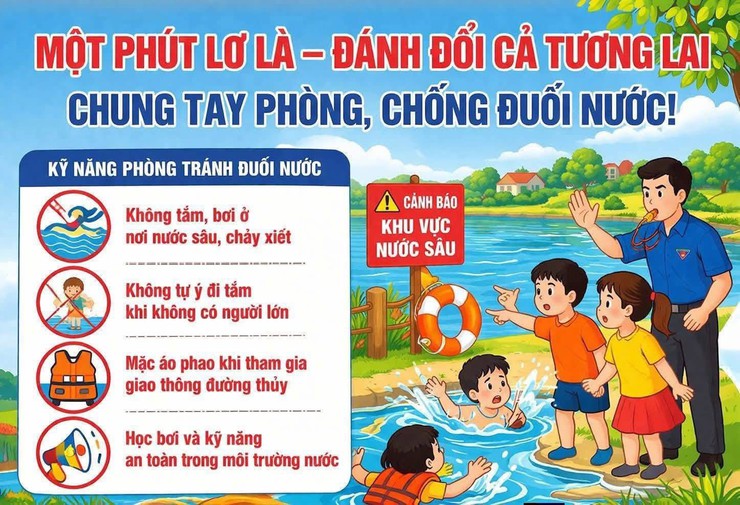 Phường Ngọc Hà triển khai đồng bộ các giải pháp phòng, chống đuối nước trẻ em năm 2026- Ảnh 1.