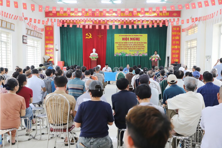 Nhân dân Thượng Phúc đồng thuận di dời mộ – Tạo mặt bằng sạch, thúc đẩy thực hiện Dự án Khu đô thị thể thao Olympic- Ảnh 1.