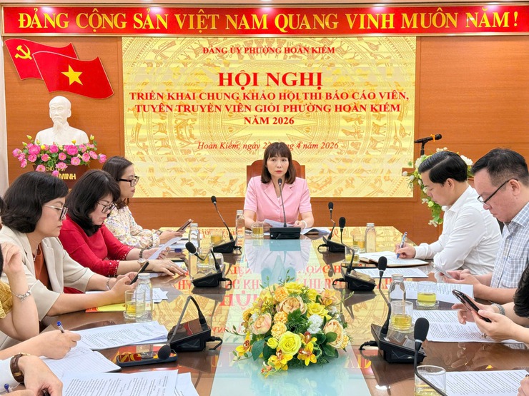 Phường Hoàn Kiếm lan tỏa khí thế Hội thi Báo cáo viên, tuyên truyền viên giỏi năm 2026- Ảnh 1.