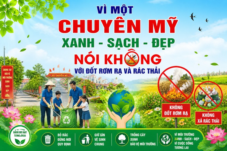 Chuyên Mỹ chung tay xây dựng cảnh quan môi trường "Sáng - xanh - sạch - đẹp" - Ảnh 1.