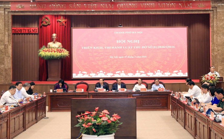 Xã Minh Châu tham dự hội nghị triển khai thi hành Luật Thủ đô năm 2026- Ảnh 1.