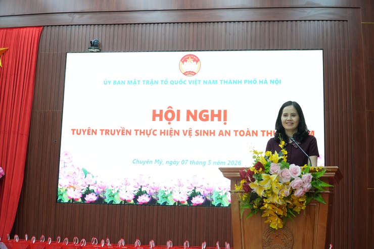 Ủy ban Mặt trận Tổ quốc xã Chuyên Mỹ tổ chức hội nghị “Tuyên truyền thực hiện an toàn thực phẩm” năm 2026- Ảnh 1.