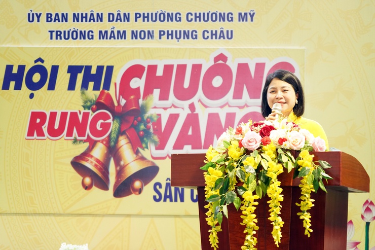 Trường Mầm non Phụng Châu tổ chức Hội thi “Rung chuông vàng” cho học sinh khối 4 tuổi- Ảnh 1.