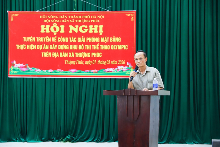 Hội Nông dân xã Thượng Phúc tích cực tuyên truyền công tác giải phóng mặt bằng thực hiện Dự án Khu đô thị Thể thao Olympic- Ảnh 1.